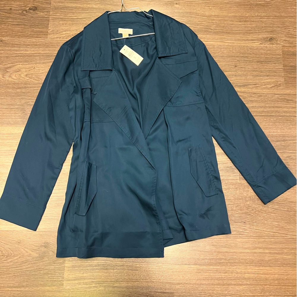 Blue Loft Light Blazer Shirt Jacket
